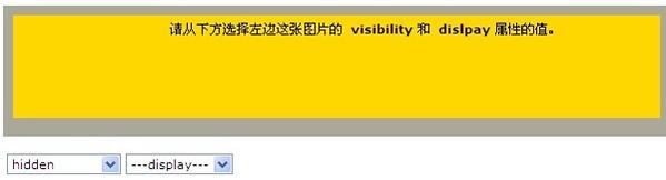 visibility:display属性